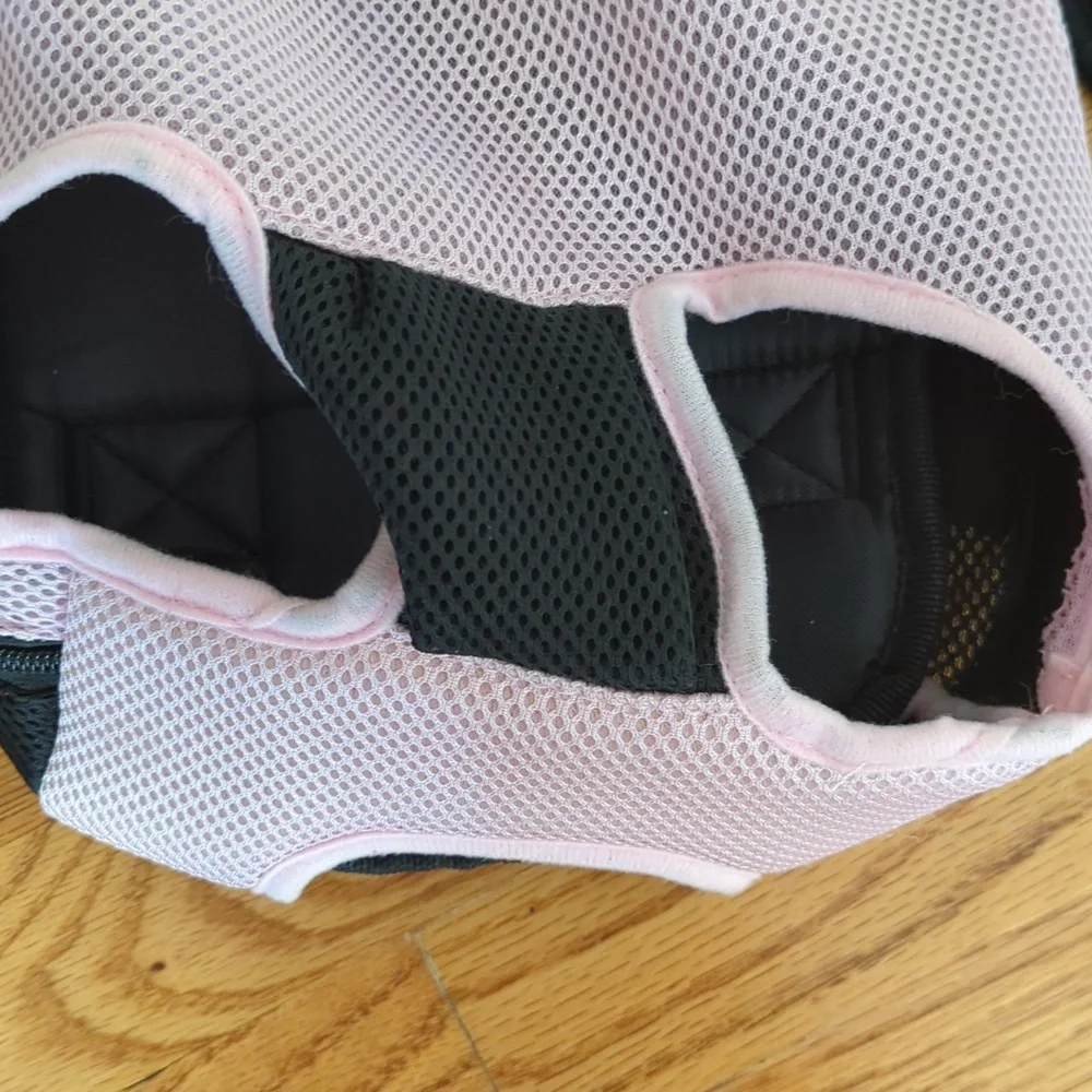 Pawaboo Pet Carrier Backpack - Pink and Black